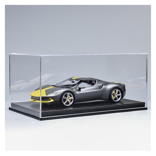 ZHRDWE Modellauto Metall 1:18 Ferrari 296 Legierung Supersportwagen Modellauto Kunst Ornamente Sammlung Geschenk(Grey-A) von ZHRDWE