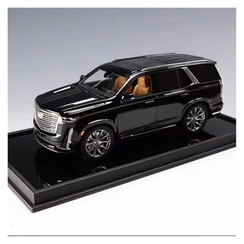 ZHRDWE Modellauto Metall 1:18 Für Cadillac Escalade Luxus-SUV Schwarz Harz Statische Sammler Auto Modell Memorial Geschenk Fahrzeug von ZHRDWE