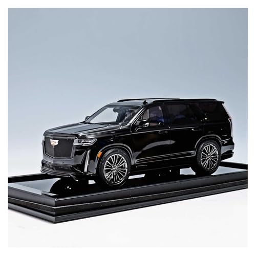 ZHRDWE Modellauto Metall 1:18 Für Cadillac Escalade V Edition Schwarzes Harz Wertvolles Sammlermodell Auto von ZHRDWE