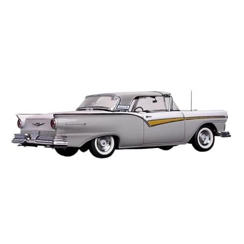 ZHRDWE Modellauto Metall 1:18 Für Fairlane 1957 Legierung Klassische Auto Modell Hobby Sammlung Spielzeug Klassische Dekoration Geschenk Spielzeugauto(Gray) von ZHRDWE