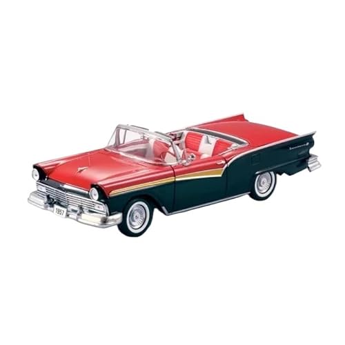 ZHRDWE Modellauto Metall 1:18 Für Fairlane 1957 Legierung Klassische Auto Modell Hobby Sammlung Spielzeug Klassische Dekoration Geschenk Spielzeugauto(Rot) von ZHRDWE