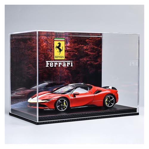 ZHRDWE Modellauto Metall 1:18 Für Ferrar SF90 Diecast Cars Sammlung Fahrzeug Ornamente Enthusiasten Geschenk(Red-B) von ZHRDWE
