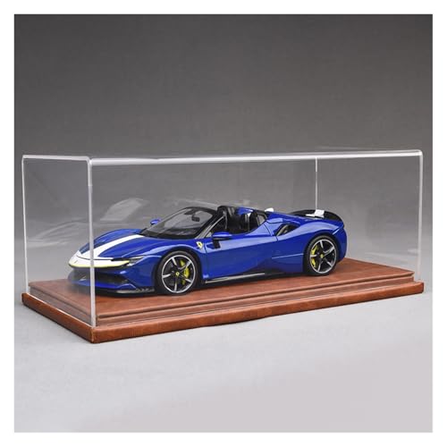 ZHRDWE Modellauto Metall 1:18 Für Ferrar SF90 Diecast Metall Modell Autos Sammlung Fahrzeug Ornamente Enthusiasten Geschenk(Blue-A) von ZHRDWE
