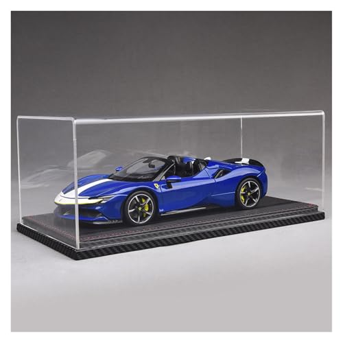 ZHRDWE Modellauto Metall 1:18 Für Ferrar SF90 Diecast Metall Modell Autos Sammlung Fahrzeug Ornamente Enthusiasten Geschenk(Blue-B) von ZHRDWE