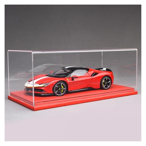 ZHRDWE Modellauto Metall 1:18 Für Ferrar SF90 Rennen Auto Spielzeug Modell Sammlung Fahrzeug Ornamente Enthusiasten Geschenk(Red-B) von ZHRDWE