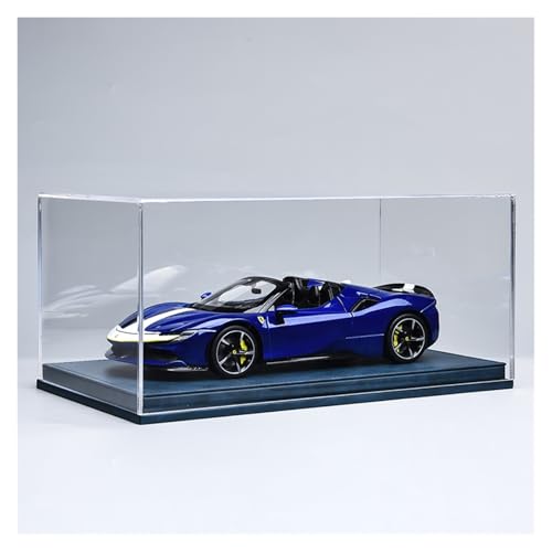 ZHRDWE Modellauto Metall 1:18 Für Ferrari SF90 Große Legierung Supercar Spielzeug Modell Kunst Ornament Sammlung(Blue-B) von ZHRDWE