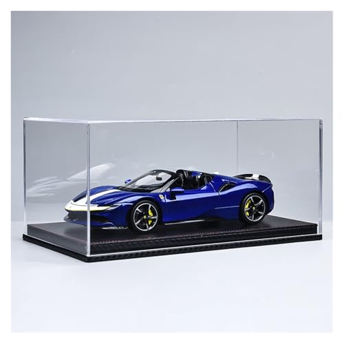 ZHRDWE Modellauto Metall 1:18 Für Ferrari SF90 Große Legierung Supercar Spielzeug Modell Kunst Ornament Sammlung(Blue-C) von ZHRDWE