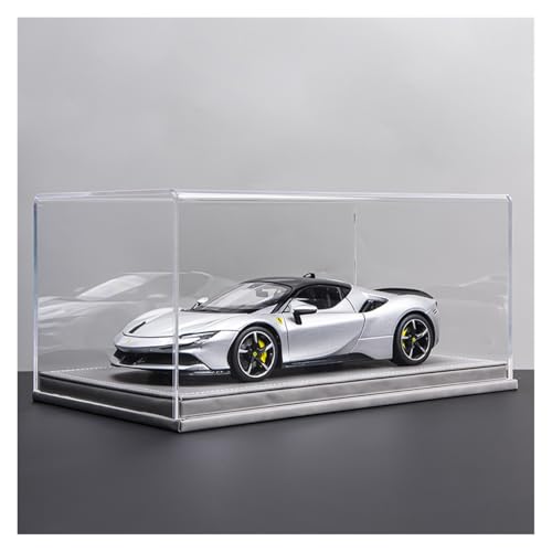 ZHRDWE Modellauto Metall 1:18 Für Ferrari SF90 Große Legierung Supercar Spielzeug Modell Kunst Ornament Sammlung(Gray-A) von ZHRDWE