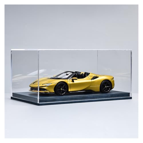 ZHRDWE Modellauto Metall 1:18 Für Ferrari SF90 Metall Modell Auto Spielzeug Fan Sammlung Souvenir Hause Statische Dekoration(Yellow-A) von ZHRDWE