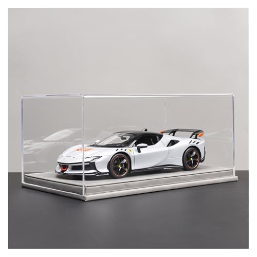 ZHRDWE Modellauto Metall 1:18 Für Ferrari SF90xx Legierung Supercar Sammler Rennwagen Display Für Jungen Und Jugendliche Alter(White-B) von ZHRDWE