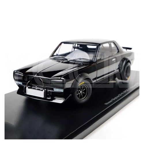 ZHRDWE Modellauto Metall 1:18 Für GTR Skyline KPGC10 Racing 1972 Legierung Sammeln Diecast Modell Auto Klassische Dekoration Geschenk Spielzeugauto(Schwarz) von ZHRDWE