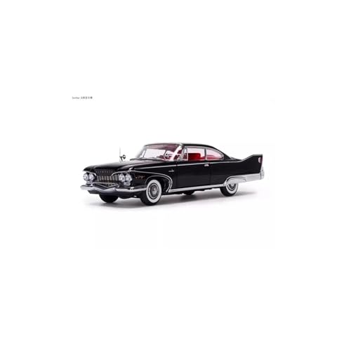 ZHRDWE Modellauto Metall 1:18 Für Große Skala Platin Plymouth 1960 Metall Druckguss Legierung Retro Auto Modell Hobby Sammlung Spielzeug Display Spielzeugauto(Schwarz) von ZHRDWE