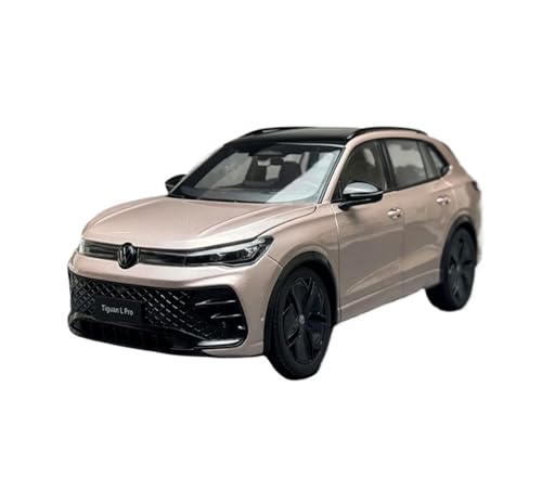 ZHRDWE Modellauto Metall 1:18 Für Große Volkswagen Tiguan L Pro 2024 Legierung Automodell Geländewagen Spielzeugauto(Metallic) von ZHRDWE