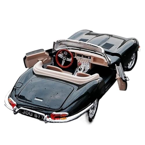 ZHRDWE Modellauto Metall 1:18 Für Jaguar E-Type Coupé Legierung Automodell Geschenk Druckgussmodell Spielzeugfahrzeuge Sammlung Display Geschenke Spielzeugauto(Schwarz) von ZHRDWE