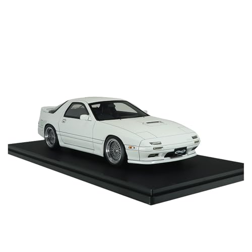 ZHRDWE Modellauto Metall 1:18 Für Mazda RX7 Fc3s Weißes Harz Sammlerstück Druckguss Auto Miniaturmodell Gedenk von ZHRDWE