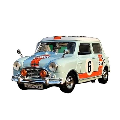 ZHRDWE Modellauto Metall 1:18 Für Morris Mini Cooper 1961-1967 Druckguss-Modellauto Hobby Spielzeug Sammlerstücke Geschenk Für Männer Frauen Ihn Oder Sie Spielzeugauto(Blau) von ZHRDWE