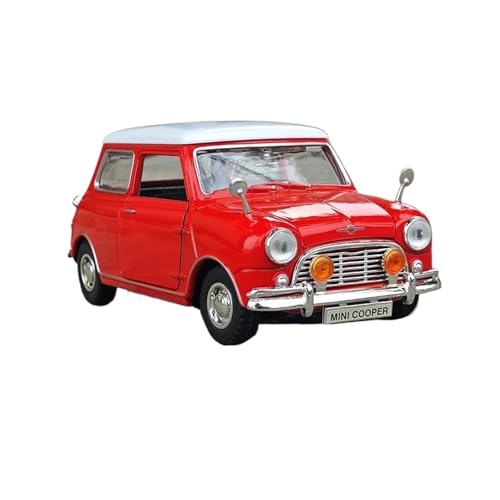 ZHRDWE Modellauto Metall 1:18 Für Morris Mini Cooper 1961-1967 Druckguss-Modellauto Hobby Spielzeug Sammlerstücke Geschenk Für Männer Frauen Ihn Oder Sie Spielzeugauto(Rot) von ZHRDWE