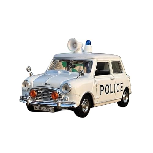ZHRDWE Modellauto Metall 1:18 Für Morris Mini Cooper 1961-1967 Druckguss-Modellauto Hobby Spielzeug Sammlerstücke Geschenk Für Männer Frauen Ihn Oder Sie Spielzeugauto(White) von ZHRDWE