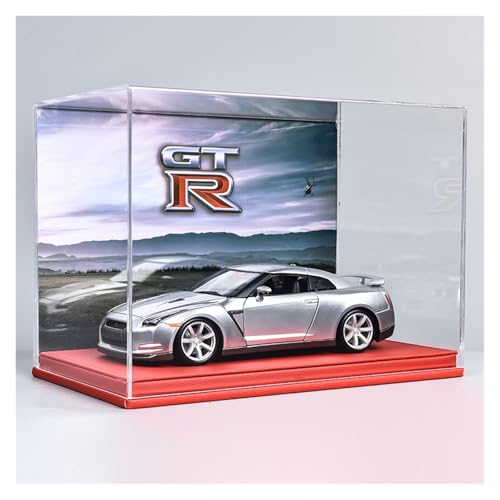 ZHRDWE Modellauto Metall 1:18 Für Nissan GTR Statische Druckguss-Metallspielzeugfahrzeuge Modellanzeige Anzeige Und Sammlung(Grey-B) von ZHRDWE
