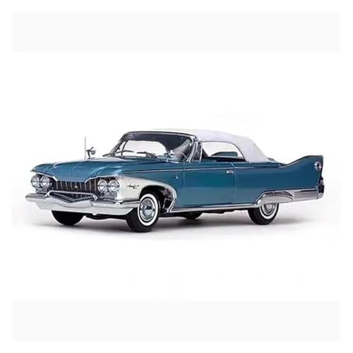 ZHRDWE Modellauto Metall 1:18 Für Plymouth 1960 Cabrio Diecast Legierung Spielzeug Vintage Modelle Fahrzeug Sammler Szene Ornamente Geschenke Spielzeugauto(Blau) von ZHRDWE