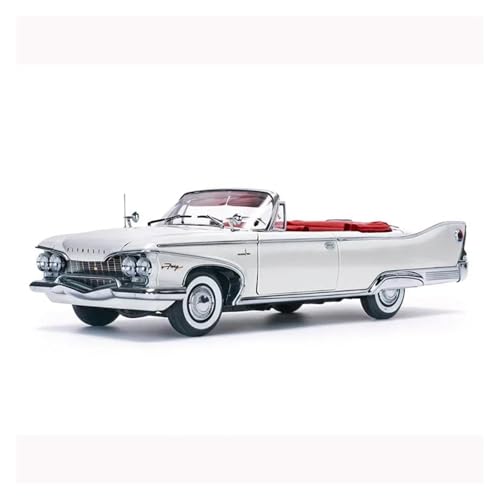 ZHRDWE Modellauto Metall 1:18 Für Plymouth 1960 Cabrio Diecast Legierung Spielzeug Vintage Modelle Fahrzeug Sammler Szene Ornamente Geschenke Spielzeugauto(Gray) von ZHRDWE