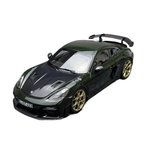 ZHRDWE Modellauto Metall 1:18 Für Porsche 911 GT4 Großes Modellauto Aus Legierung Spielzeug Sammlerstücke Druckgussfahrzeuge Geschenke Spielzeugauto(Dark Green) von ZHRDWE