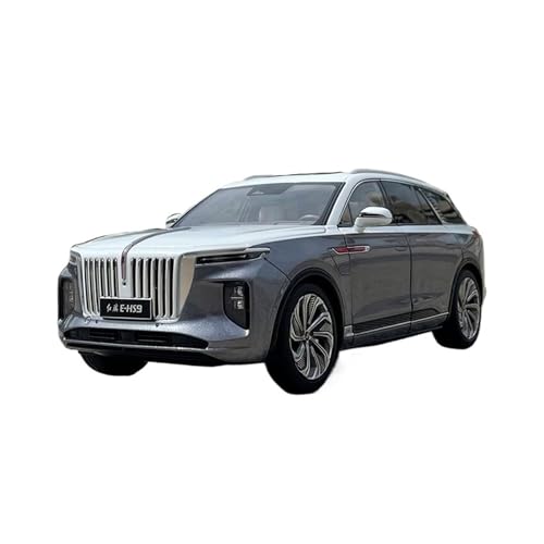 ZHRDWE Modellauto Metall 1:18 Für Red Flag E HS9 Legierung Automodell Druckguss Geländewagen Statische Ornamente Sammlergeschenke Spielzeugauto(Gray) von ZHRDWE