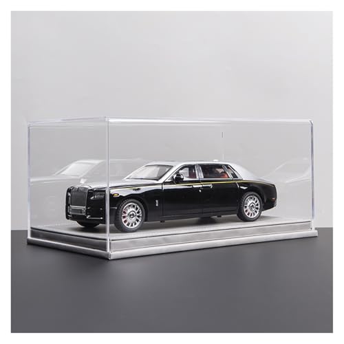 ZHRDWE Modellauto Metall 1:18 Für Rolls-Royce Phantom Alloy Spielzeugauto Aus Druckguss Mit Ton Und Licht Statische Anzeige Von Sammelfahrzeugen(Black Gray-A) von ZHRDWE