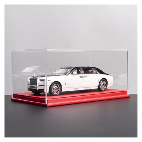 ZHRDWE Modellauto Metall 1:18 Für Rolls-Royce Phantom Alloy Spielzeugauto Aus Druckguss Mit Ton Und Licht Statische Anzeige Von Sammelfahrzeugen(White-A) von ZHRDWE