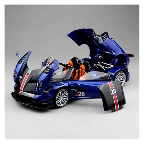 ZHRDWE Modellauto Metall 1:18 Pagani Huaya Große Legierung Fahrzeug Statische Sammlung Renn Spielzeug Modell Auto(Blau) von ZHRDWE