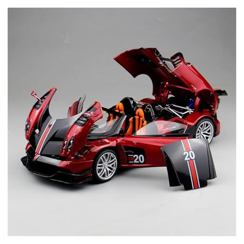 ZHRDWE Modellauto Metall 1:18 Pagani Huaya Große Legierung Fahrzeug Statische Sammlung Renn Spielzeug Modell Auto(Rot) von ZHRDWE