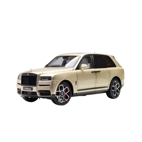 ZHRDWE Modellauto Metall 1:18 Rolls-Royce Cullinan Legierung Miniatur Auto Druckguss Metall Spielzeug Fahrzeug Modell Sammlung Souvenir Display Spielzeugauto(Beige) von ZHRDWE