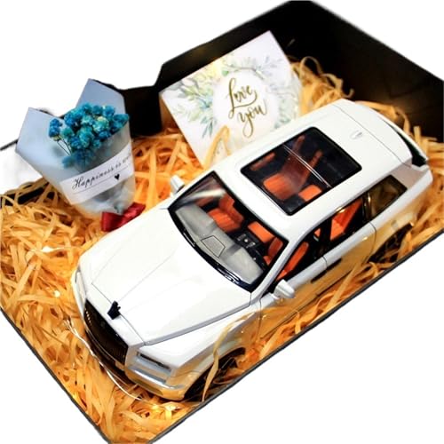 ZHRDWE Modellauto Metall 1:20 Für Rolls-Royce Cullinan SUV Luxus-Druckgussauto Aus Legierung Sammlung Dekoration Geschenk Spielzeug Display(White) von ZHRDWE