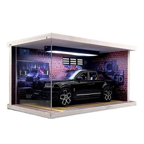 ZHRDWE Modellauto Metall 1:20 Für Rolls-Royce Cullinan SUV Luxusbeleuchtung Garage Edition Modellautos Sammlung Display Spielzeugfahrzeuge(Schwarz) von ZHRDWE