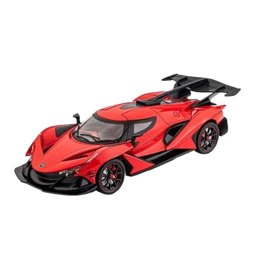 ZHRDWE Modellauto Metall 1:24 Apollo IE Intensa Emozione Druckguss-Metallfahrzeuge Modell Ull Back Spielzeugautos Mit Licht Und Sound Spielzeugauto(Rot) von ZHRDWE