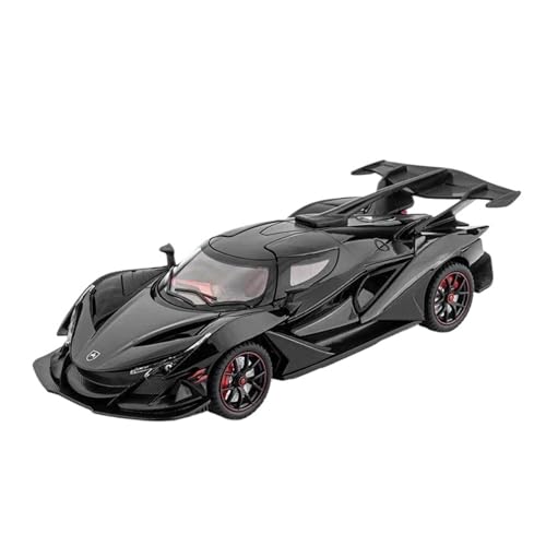 ZHRDWE Modellauto Metall 1:24 Apollo IE Intensa Emozione Druckguss-Metallfahrzeuge Modell Ull Back Spielzeugautos Mit Licht Und Sound Spielzeugauto(Schwarz) von ZHRDWE