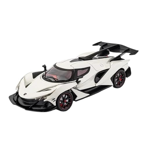 ZHRDWE Modellauto Metall 1:24 Apollo IE Intensa Emozione Druckguss-Metallfahrzeuge Modell Ull Back Spielzeugautos Mit Licht Und Sound Spielzeugauto(White) von ZHRDWE