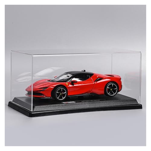 ZHRDWE Modellauto Metall 1:24 Ferrari SF90 Enzola Legierung Modell Spielzeug Druckguss Auto Kunst Dekoration Geschenke(Red-A) von ZHRDWE