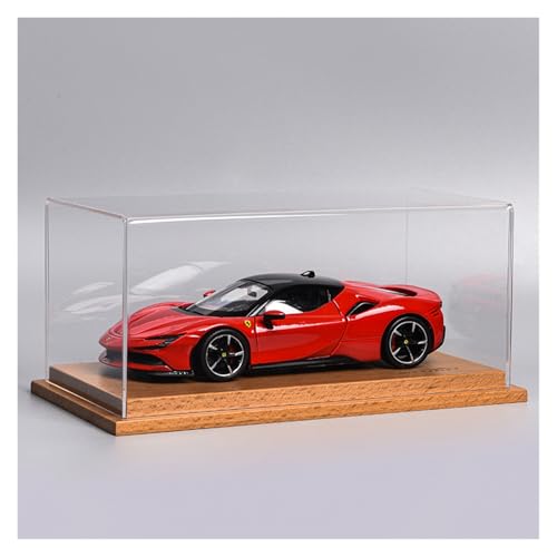ZHRDWE Modellauto Metall 1:24 Ferrari SF90 Enzola Legierung Modell Spielzeug Druckguss Auto Kunst Dekoration Geschenke(Red-B) von ZHRDWE