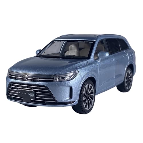 ZHRDWE Modellauto Metall 1:24 Für AITO M7 Off Road SUV Legierung Druckguss Modell Auto Sound Und Licht Pull Back Spielzeug FahrzeugeUrlaub Geschenk Junge Spielzeugauto(Blau) von ZHRDWE