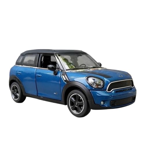 ZHRDWE Modellauto Metall 1:24 Für BMW Mini Cooper S Paceman Diecast Modellauto Weihnachtsgeburtstagsgeschenk Für Alte Jungen Mädchen Spielzeugauto(Blau) von ZHRDWE