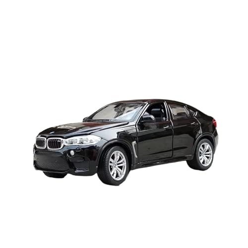 ZHRDWE Modellauto Metall 1:24 Für BMW X6M X6 SUV Spielzeugautomodell Druckgussmetall Miniaturfahrzeuge Spielzeug Und Spiele Sammlergeschenke Spielzeugauto(Schwarz) von ZHRDWE
