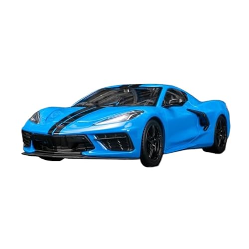 ZHRDWE Modellauto Metall 1:24 Für Corvette 2020 C8 Druckgusslegierung Modellauto Spielzeug Rennfahrzeuge Replik Jungen Und Teenager Geschenk Spielzeugauto(Blau) von ZHRDWE