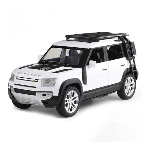 ZHRDWE Modellauto Metall 1:24 Für Defender 110 SUV Legierung Druckguss Spielzeugauto Modell Geländewagen Souvenir Display Weihnachten Geburtstagsgeschenk Spielzeugauto(White) von ZHRDWE
