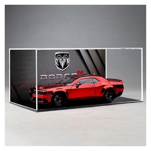 ZHRDWE Modellauto Metall 1:24 Für Dodge Challenger Hellcat Redeye Diecast Metall Modell Auto Hobbies Spielzeug Fahrzeug Enthusiasten Sammeln(Rot) von ZHRDWE