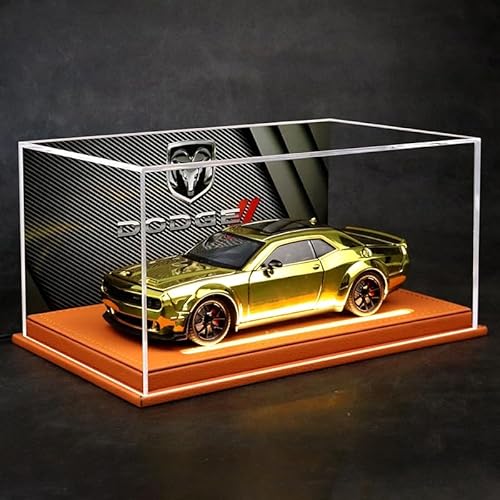 ZHRDWE Modellauto Metall 1:24 Für Dodge Challenger Hellcat Redeye Druckguss Auto Sammlung Hobby Dekorationen Display(Gold) von ZHRDWE