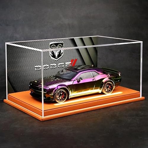 ZHRDWE Modellauto Metall 1:24 Für Dodge Challenger Hellcat Redeye Druckguss Auto Sammlung Hobby Dekorationen Display(Purple) von ZHRDWE