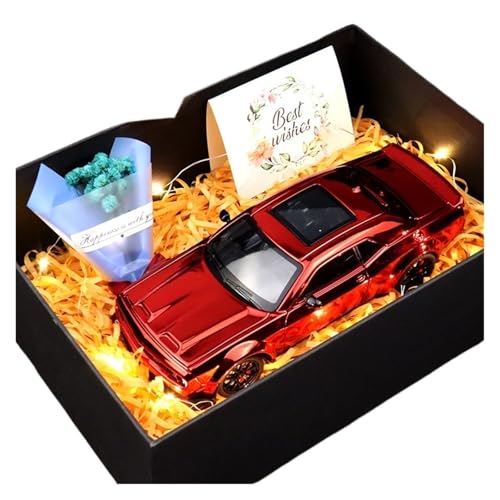 ZHRDWE Modellauto Metall 1:24 Für Dodge Challenger Hellcat Redeye Druckgussmodell Spielzeug-Rennwagen Hobbys Spielzeug Und Fahrzeug-Enthusiasten Sammeln(Rot) von ZHRDWE