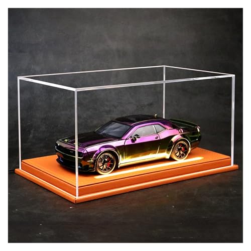 ZHRDWE Modellauto Metall 1:24 Für Dodge Challenger Hellcat Redeye Druckgussmodell Spielzeug-Rennwagensammlung Hobby-Dekorationsanzeige(Purple) von ZHRDWE