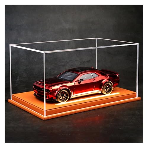 ZHRDWE Modellauto Metall 1:24 Für Dodge Challenger Hellcat Redeye Druckgussmodell Spielzeug-Rennwagensammlung Hobby-Dekorationsanzeige(Rot) von ZHRDWE